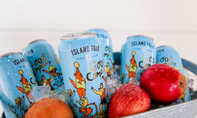 Tasting experience at Island Folk Cider House