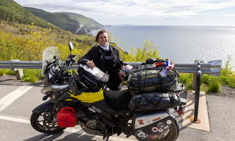 Julia Chenu explores Cape Breton on a bike